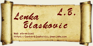 Lenka Blašković vizit kartica